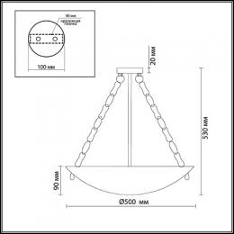 Подвесной светильник Odeon Light Velute  - 2